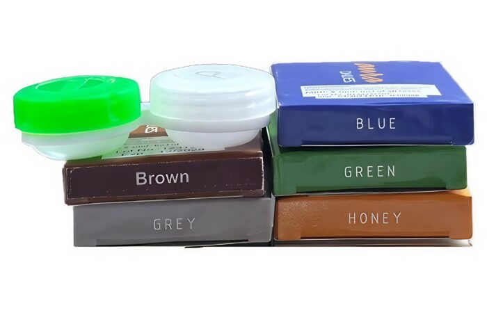 Contact Lenses Blue Green Honey Brown Gray - Image 1