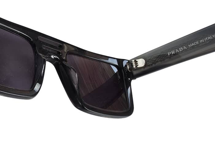 Prada Unisex black polarized sunglass - Image 4
