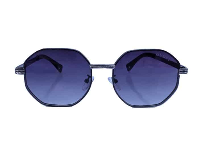 Blue Hexagonal Sunglass Unisex - Image 1
