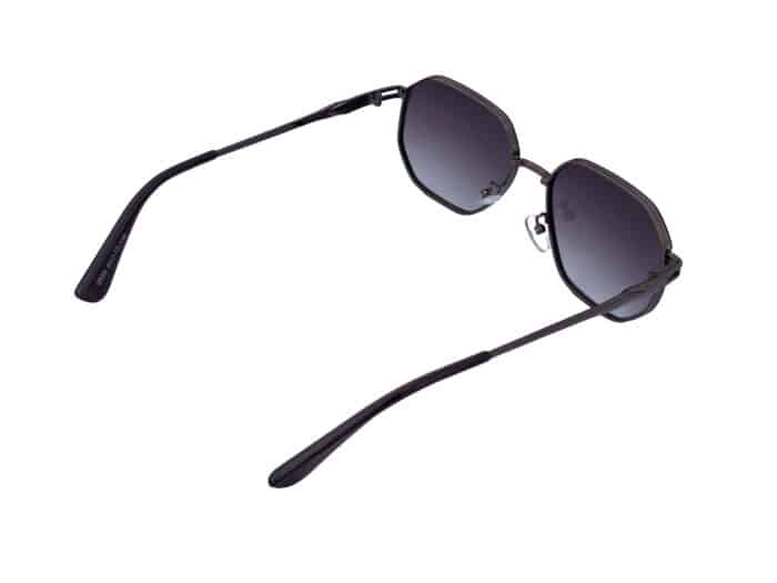 Black Hexagonal Full Rim Sunglass Unisex - Image 3