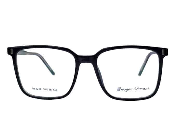 Black Square Unisex Eyeglass - Image 1