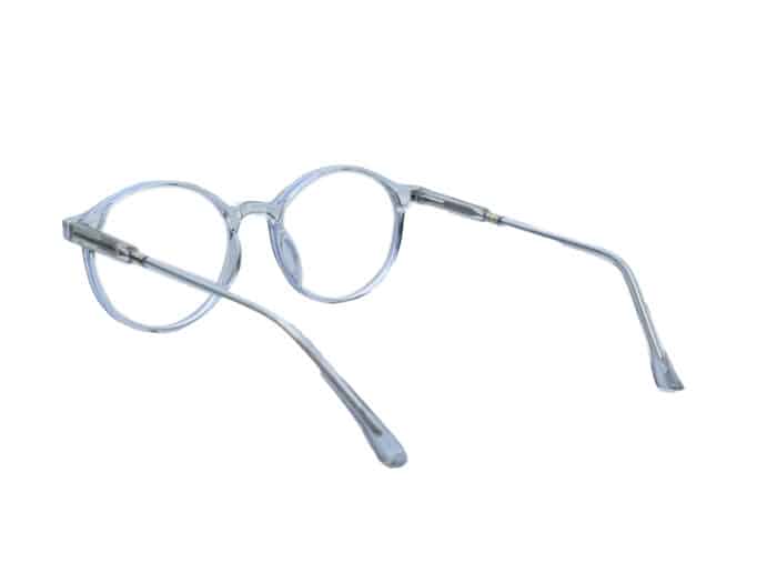 Light Blue Round Unisex Eyeglasses - Image 2