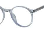 Light Blue Round Unisex Eyeglasses - Image 3