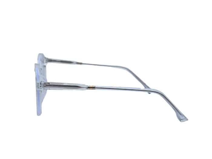 Light Blue Round Unisex Eyeglasses - Image 4