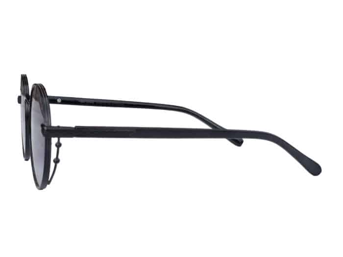 Black Oval Unisex Sunglass - Image 4