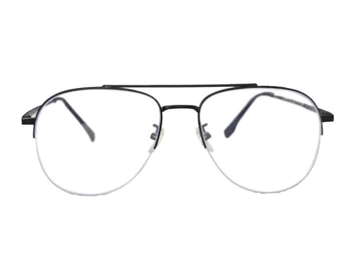 Black Half Rim Unisex Eyeglass - Image 1