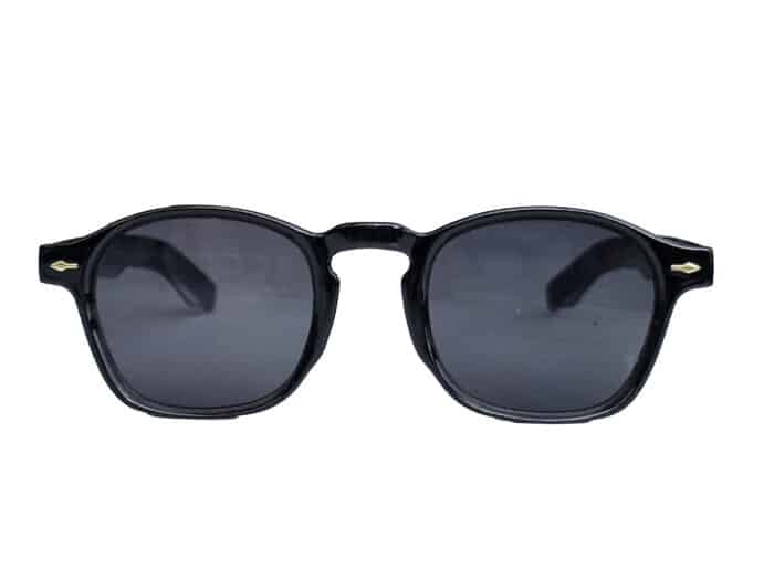 Black Square Unisex Sunglasses - Image 1