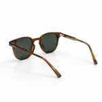 Premium Transparent Brown Square Round Sunglasses for Men & Women | UV Protection | Stylish Frame - Image 2