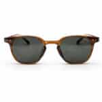 Premium Transparent Brown Square Round Sunglasses for Men & Women | UV Protection | Stylish Frame - Image 4
