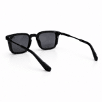 Oscar Premium Black Matte Square Sunglasses for Men & Women - Image 5