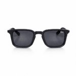 Oscar Premium Black Matte Square Sunglasses for Men & Women - Image 2
