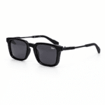 Oscar Premium Black Matte Square Sunglasses for Men & Women