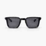 Luxury Square Black Sunglasses for Men & Women | Gold Metal Frame Detail | UV400 Protection | Premium Fashion Shades - Image 4