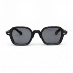 Premium Black Square Sunglasses for Men & Women | UV400 Protection | Stylish Retro Frame | Unisex Fashion Eyewear - Image 3