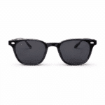 Premium Black Round Sunglasses for Men & Women | UV Protection | Stylish Modern Frame | Lightweight Designer Shades - Image 3