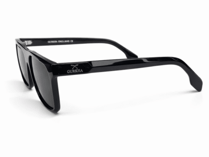 Gurkha Premium Black Square Sunglasses for Men & Women | UV Protection Stylish Frame | Unisex Fashion Shades