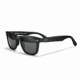 Black Rayban-style sunglasses with rectangular frame and dark lenses, modern everyday fashion accessory